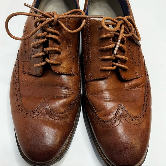 Cole Haan Zero Grand Brown Wingtip Oxford Men's Lace Up Shoes Men's Size 12 - Picture 5 of 13